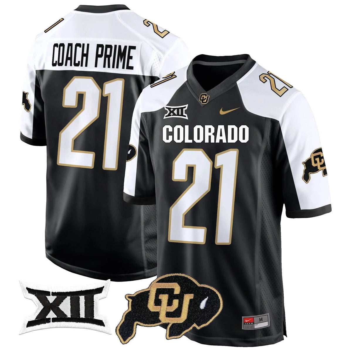 Personalized CB Big 12 XII Patch Game Jersey V2 - Alternate / Coach Prime Stitched