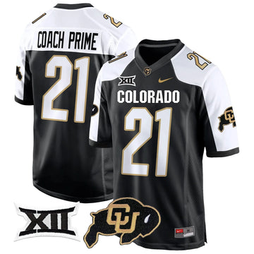 Personalized CB Big 12 XII Patch Game Jersey V2 - Alternate / Coach Prime Stitched