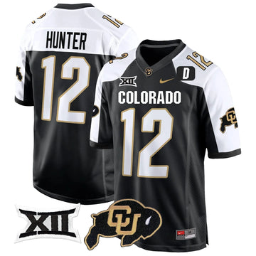 Personalized CB Big 12 XII Patch Game Jersey V2 - Alternate / Travis Hunter Stitched