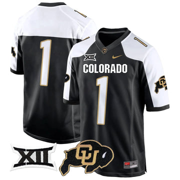 Personalized CB Big 12 XII Patch Game Jersey V2 - Alternate / #1 Team Stitched