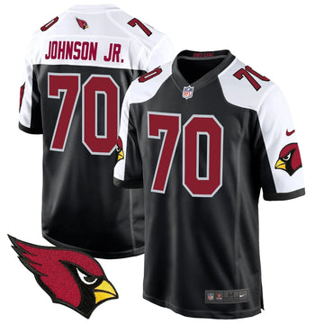 Personalized AC 2026 Game Jersey - Black Alternate / Paris Johnson Jr. Stitched