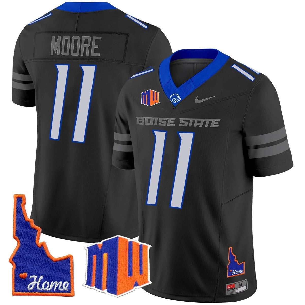 Personalized BSB 2026 Home Patch Vapor Limited Jersey - Black / Kellen Moore Stitched