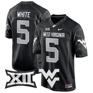 Personalized WVM 2026 Game Jersey - Coal / Pat White Stitched