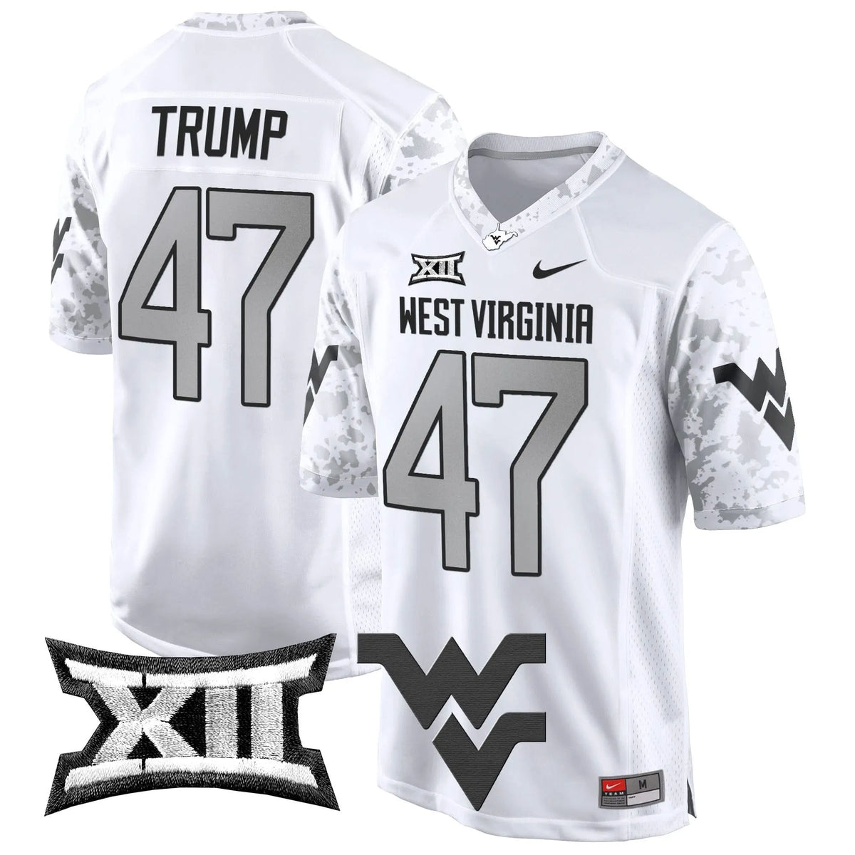 Personalized WVM 2026 Game Jersey - White / Trump Stitched