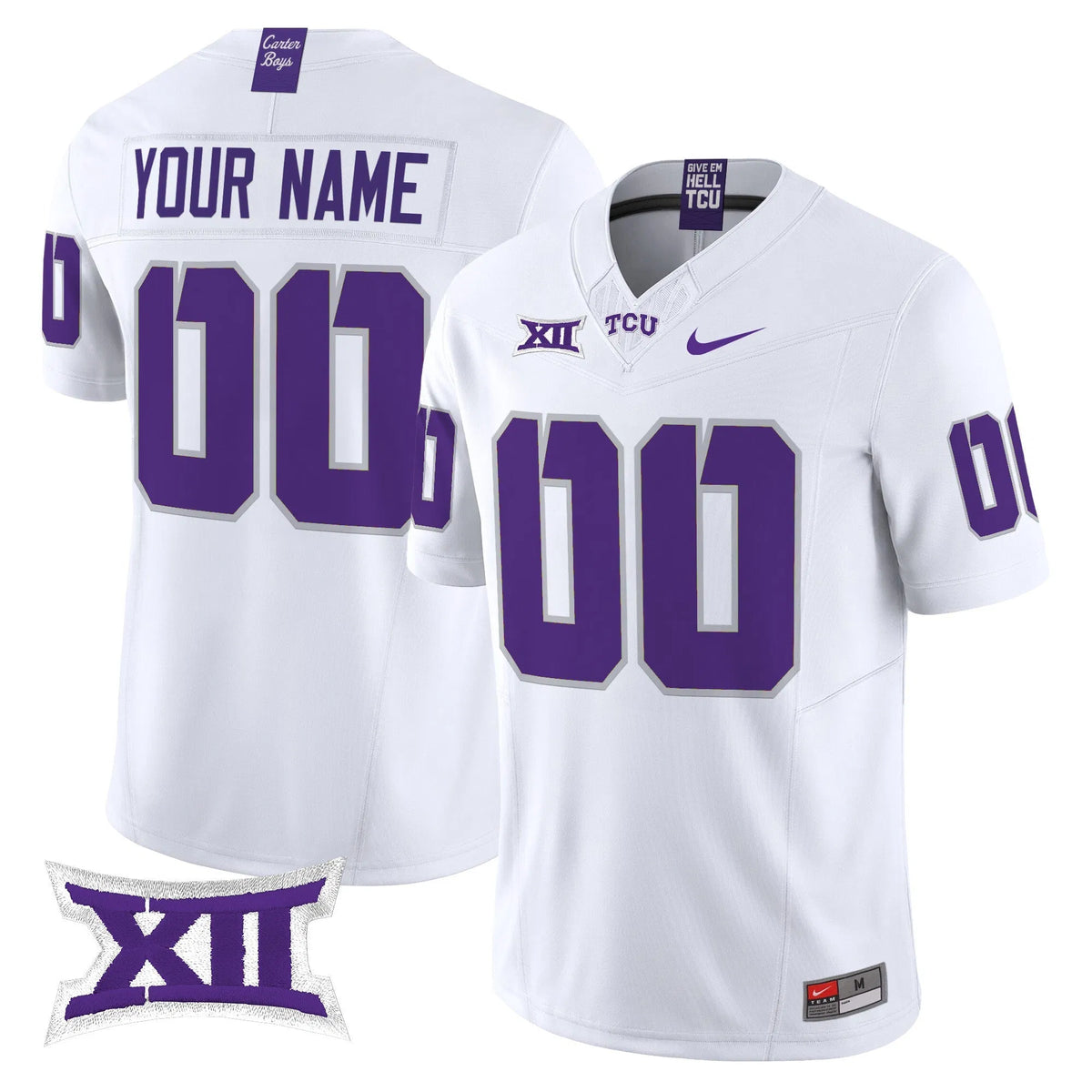 Personalized TCU Horned Frogs 2026 Vapor Limited Custom Jersey - White Stitched
