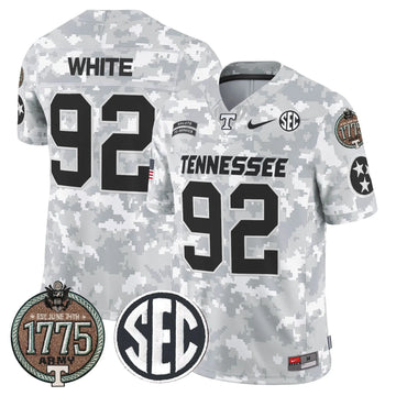 Personalized TV 2026 Salute to Service Establishment Year Patch Vapor Limited Jersey - Army / Reggie White Stitched