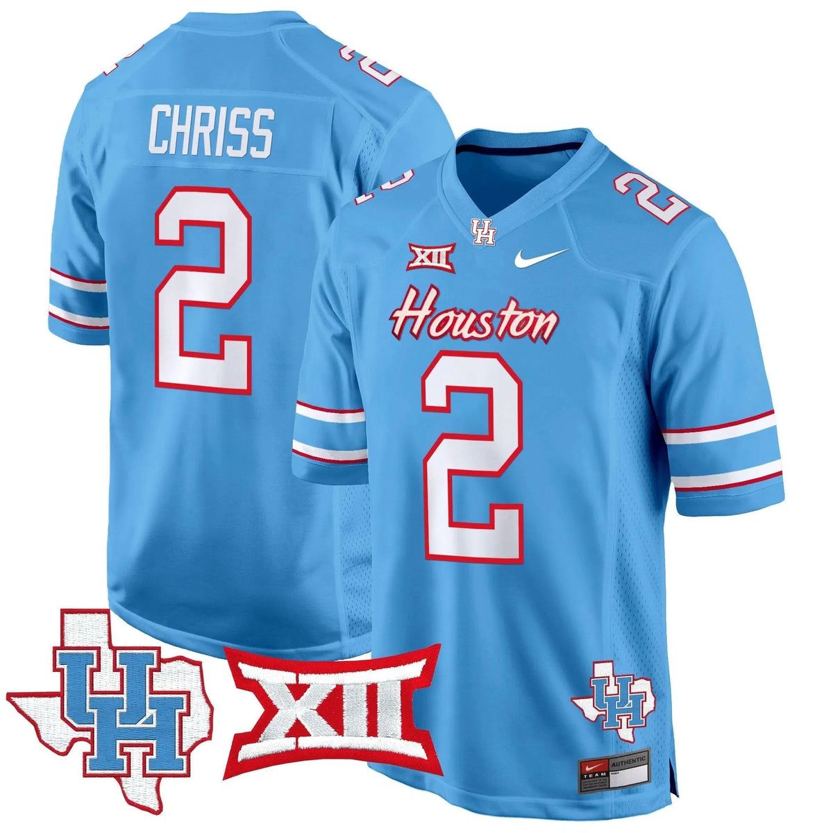 Personalized HOU 2026 Game Jersey - Blue / Zeon Chriss Stitched