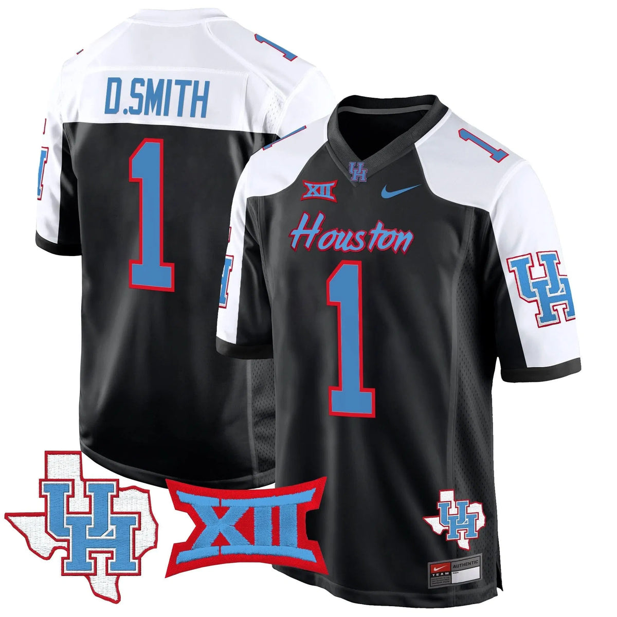 Personalized HOU 2026 Game Jersey - Black Alternate / Donovan Smith Stitched
