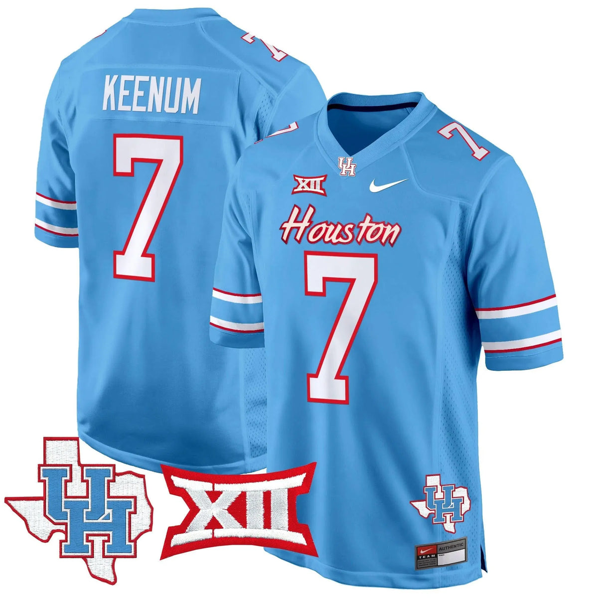 Personalized HOU 2026 Game Jersey - Blue / Case Keenum Stitched
