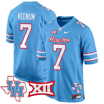 Personalized HOU 2026 Game Jersey - Blue / Case Keenum Stitched
