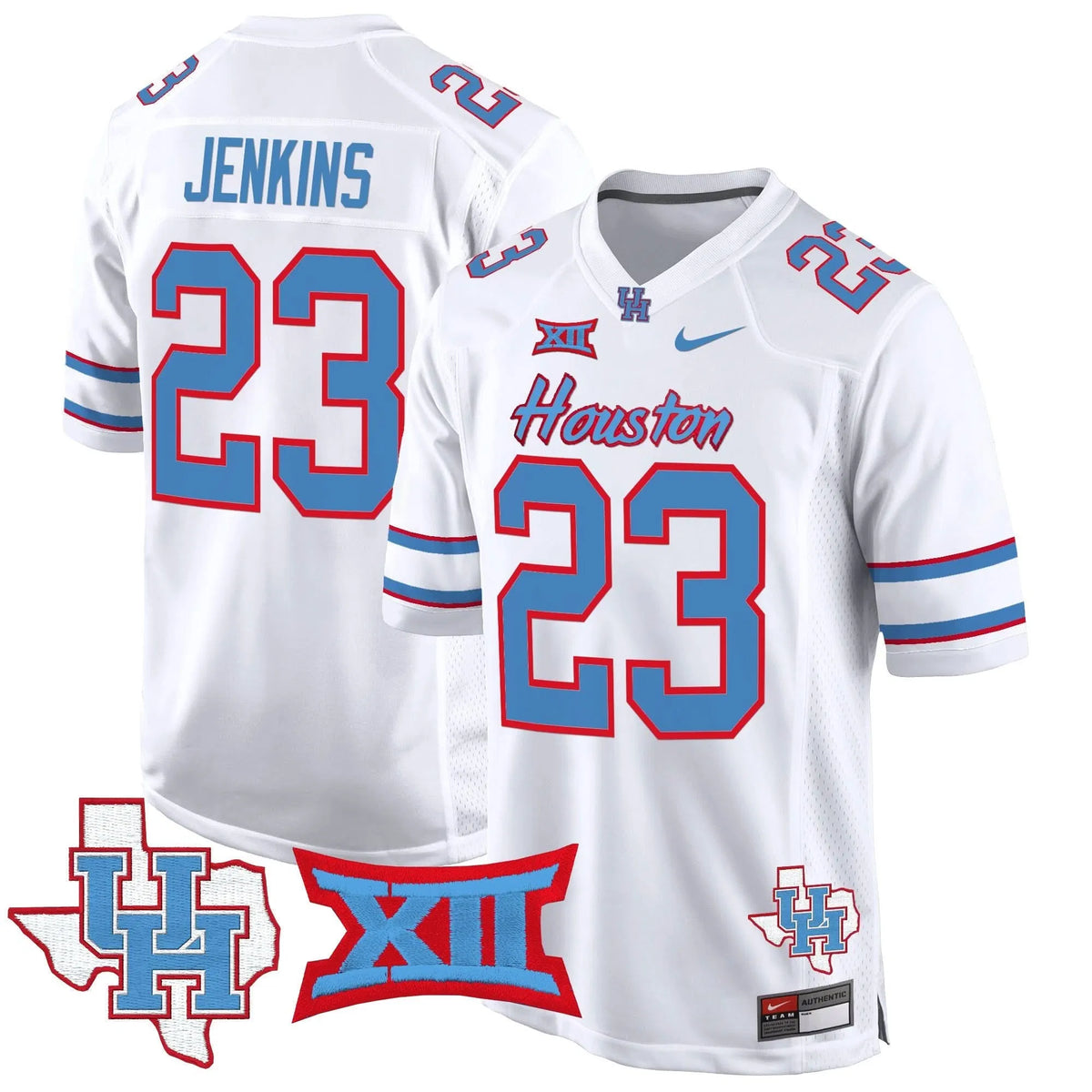 Personalized HOU 2026 Game Jersey - White / Parker Jenkins Stitched