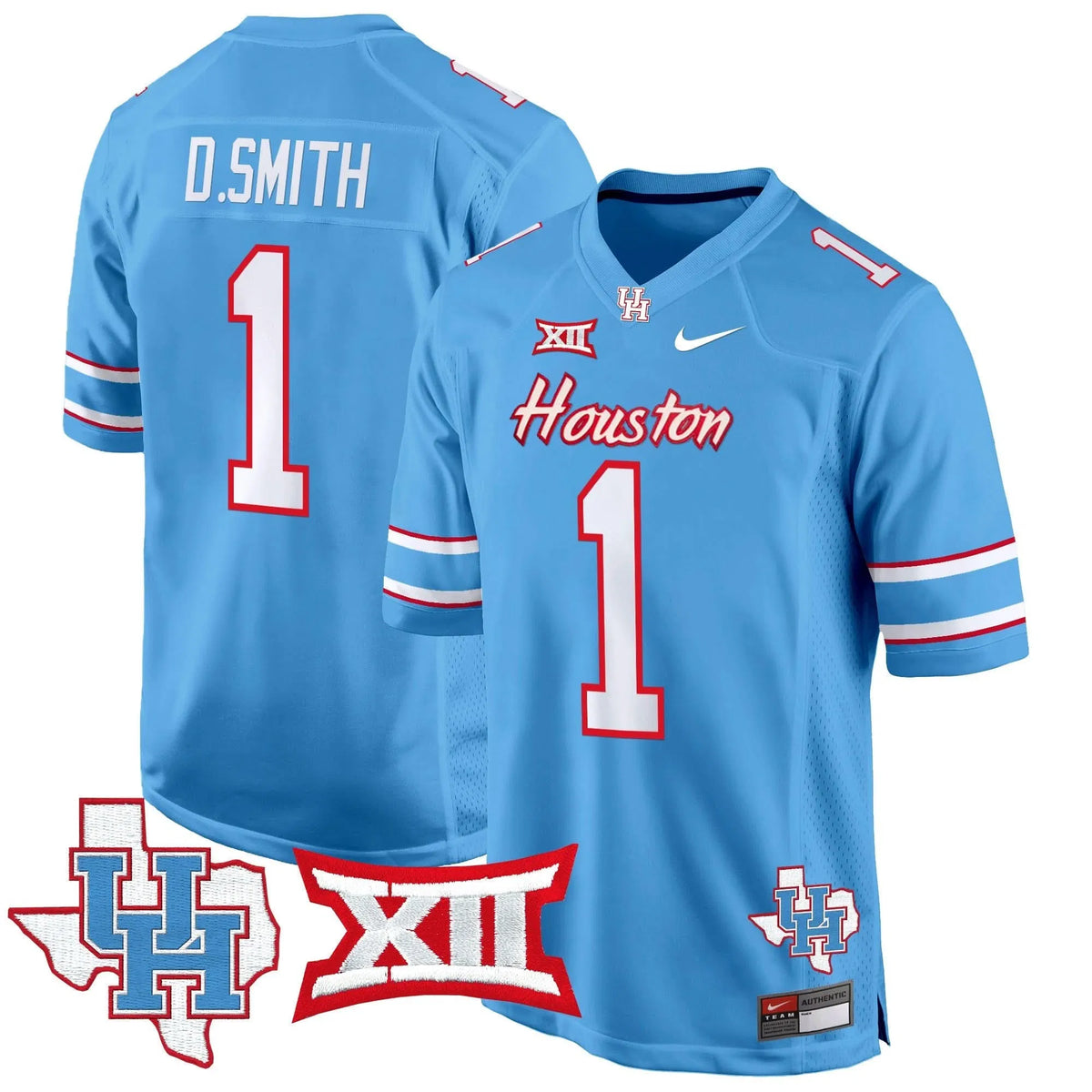 Personalized HOU 2026 Game Jersey - Blue / Donovan Smith Stitched