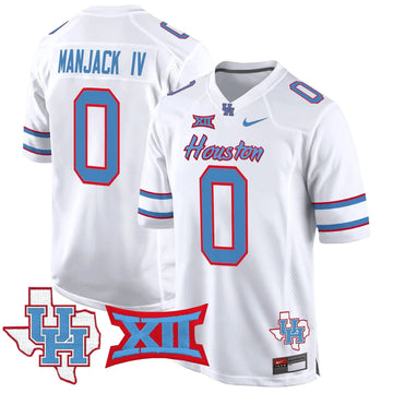 Personalized HOU 2026 Game Jersey - White / Manjack IV Stitched