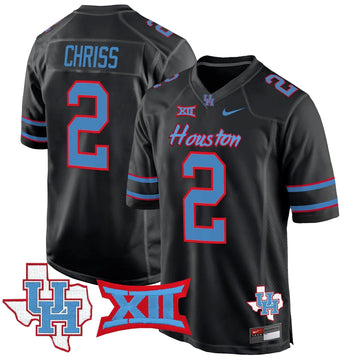 Personalized HOU 2026 Game Jersey - Black / Zeon Chriss Stitched