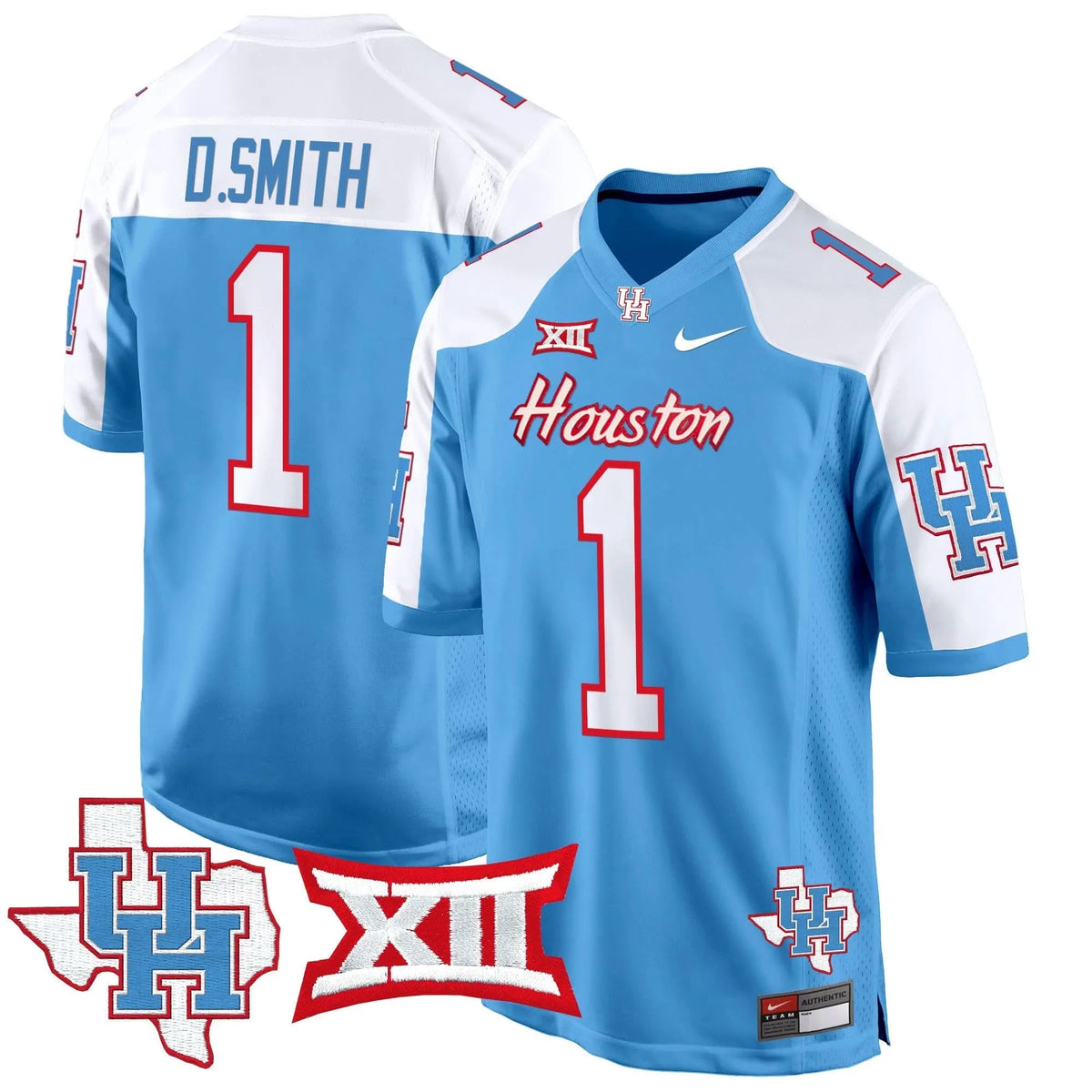 Personalized HOU 2026 Game Jersey - Blue Alternate / Donovan Smith Stitched