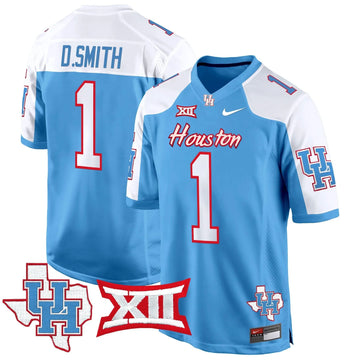 Personalized HOU 2026 Game Jersey - Blue Alternate / Donovan Smith Stitched