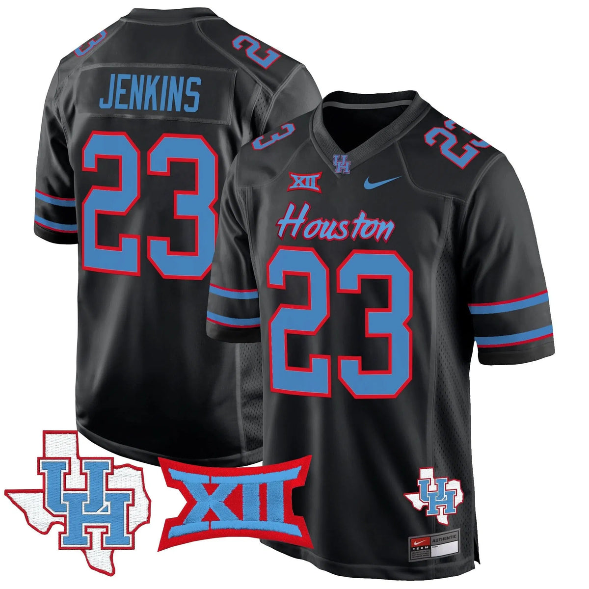 Personalized HOU 2026 Game Jersey - Black / Parker Jenkins Stitched