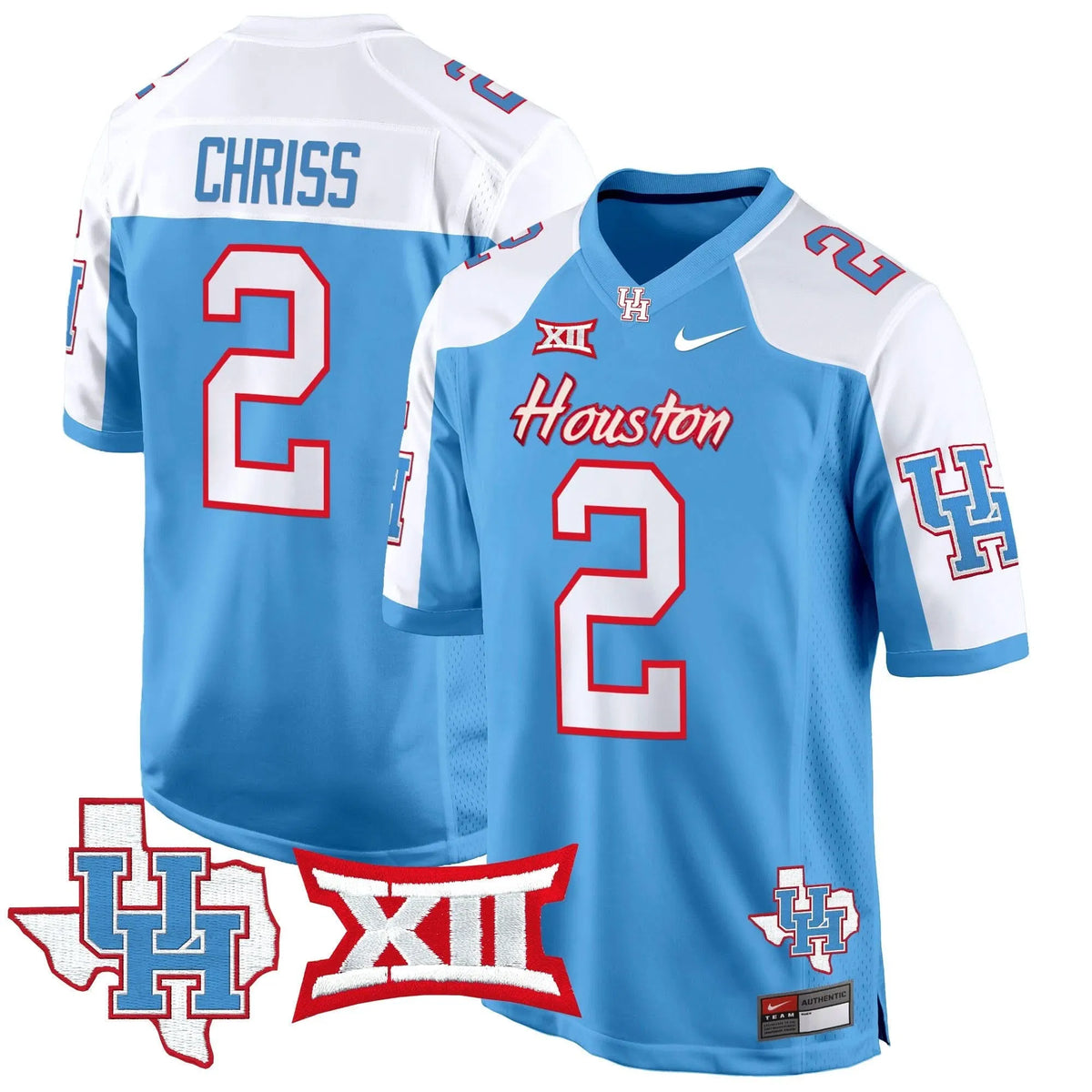 Personalized HOU 2026 Game Jersey - Blue Alternate / Zeon Chriss Stitched