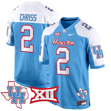 Personalized HOU 2026 Game Jersey - Blue Alternate / Zeon Chriss Stitched