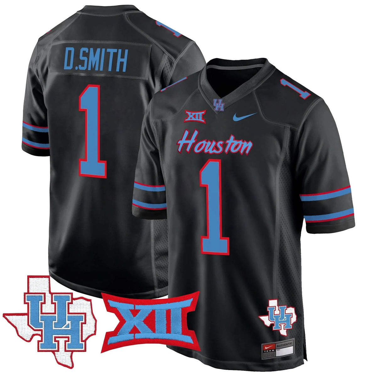 Personalized HOU 2026 Game Jersey - Black / Donovan Smith Stitched