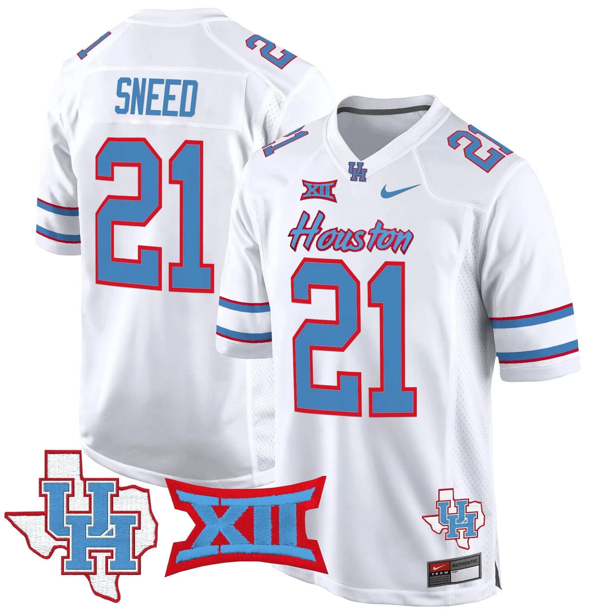 Personalized HOU 2026 Game Jersey - White / Stacy Sneed Stitched