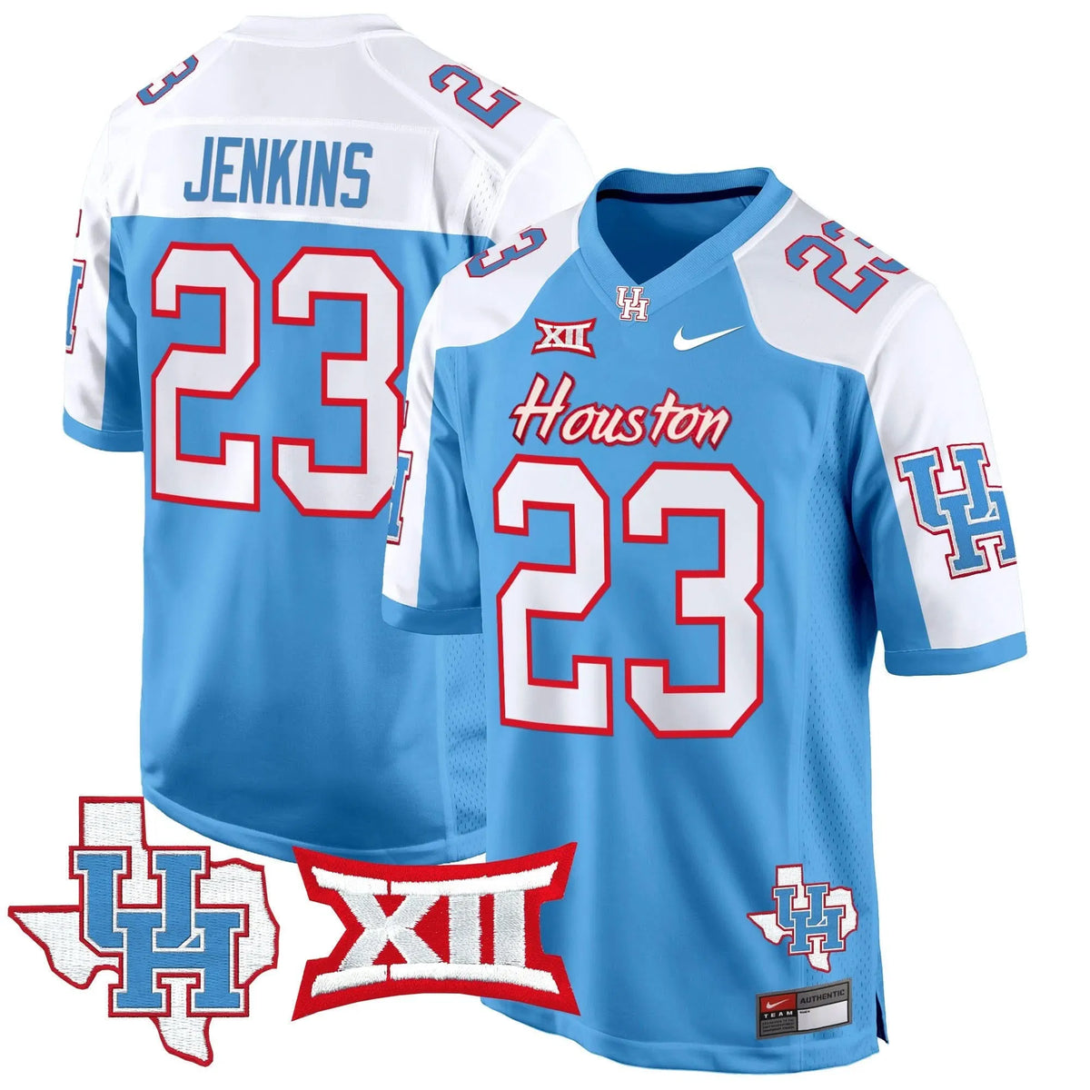 Personalized HOU 2026 Game Jersey - Blue Alternate / Parker Jenkins Stitched