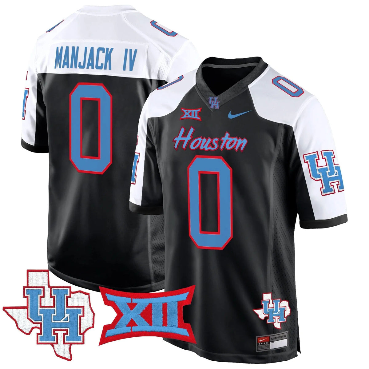 Personalized HOU 2026 Game Jersey - Black Alternate / Manjack IV Stitched