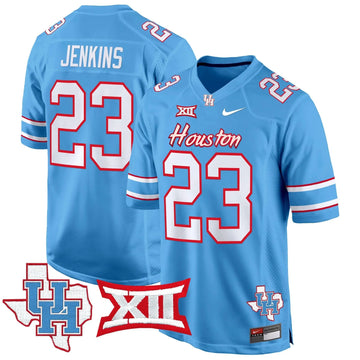 Personalized HOU 2026 Game Jersey - Blue / Parker Jenkins Stitched