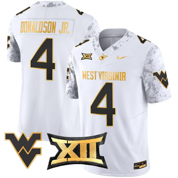 Personalized WVM 2026 Gold Vapor Limited Jersey - White Gold / CJ Donaldson Jr. Stitched