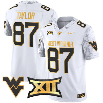 Personalized WVM 2026 Gold Vapor Limited Jersey - White Gold / Kole Taylor Stitched