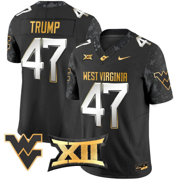 Personalized WVM 2026 Gold Vapor Limited Jersey - Black Limited / Trump Stitched