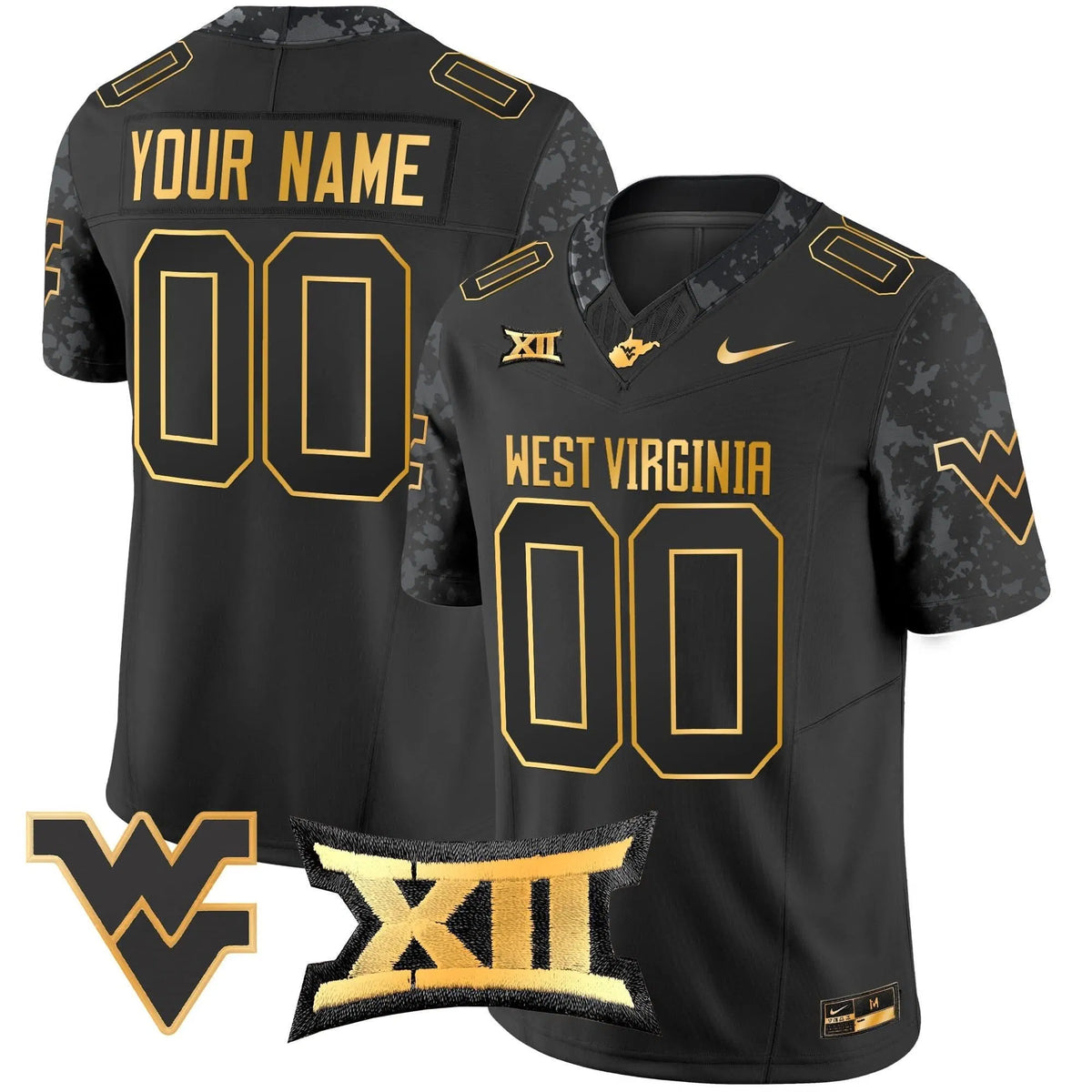 Personalized WVM 2026 Gold Vapor Limited Custom Jersey - Black Gold Stitched
