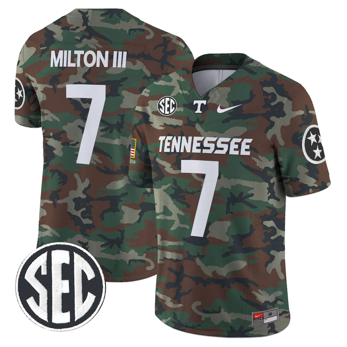 Personalized TV 2026 Military Vapor Limited Jersey V2 - Joe Milton III Stitched