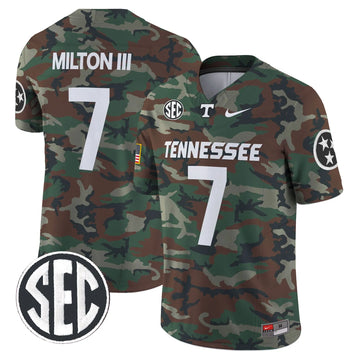 Personalized TV 2026 Military Vapor Limited Jersey V2 - Joe Milton III Stitched