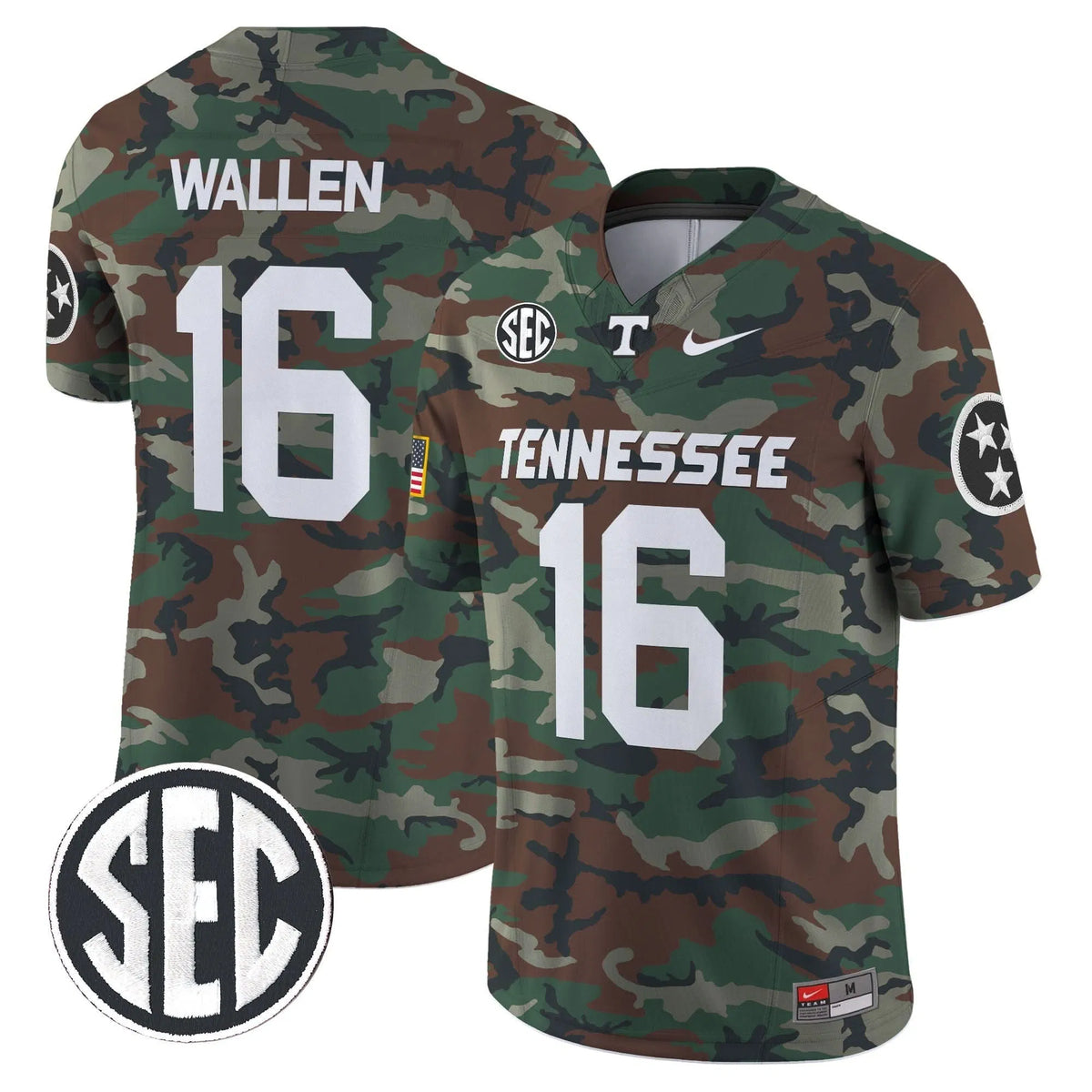 Personalized TV 2026 Military Vapor Limited Jersey V2 - Morgan Wallen Stitched