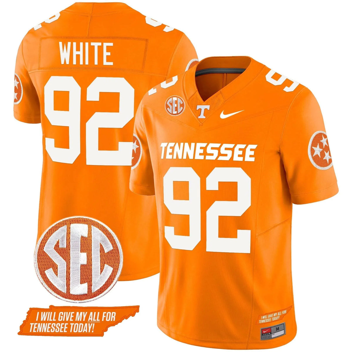 Personalized TV 2026 Vapor Limited Jersey V3 - Orange / Reggie White Stitched