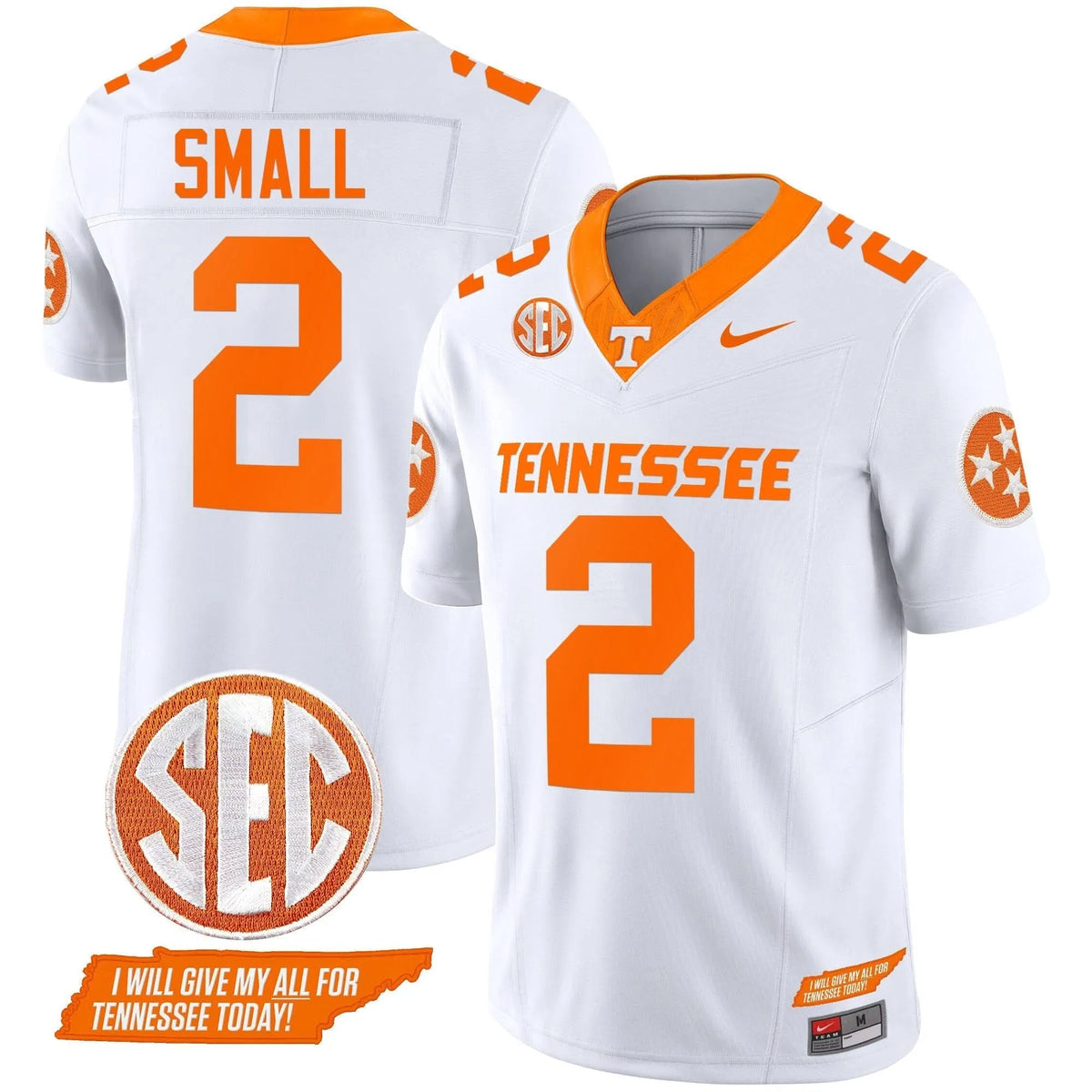 Personalized TV 2026 Vapor Limited Jersey V3 - White / Jabari Small Stitched