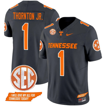 Personalized TV 2026 Vapor Limited Jersey V3 - Smokey Grey / Thornton Jr. Stitched