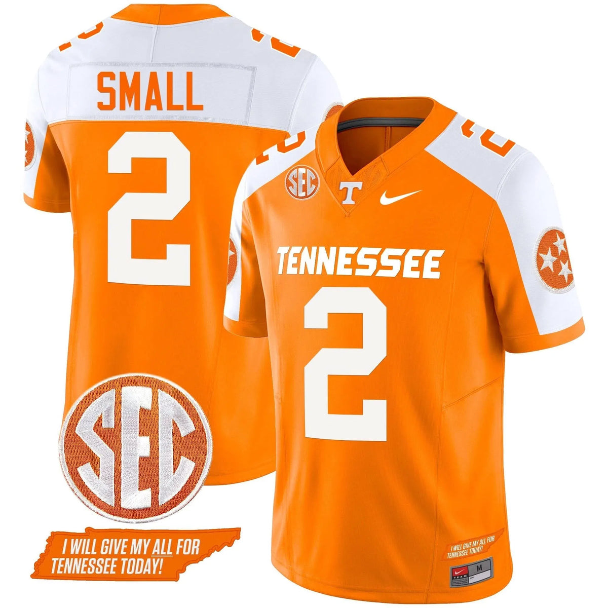 Personalized TV 2026 Vapor Limited Jersey V3 - Orange Alternate / Jabari Small Stitched