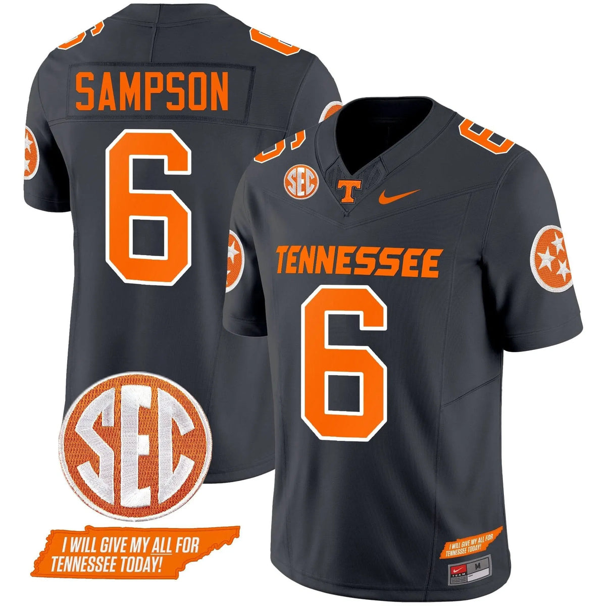Personalized TV 2026 Vapor Limited Jersey V3 - Smokey Grey / Dylan Sampson Stitched