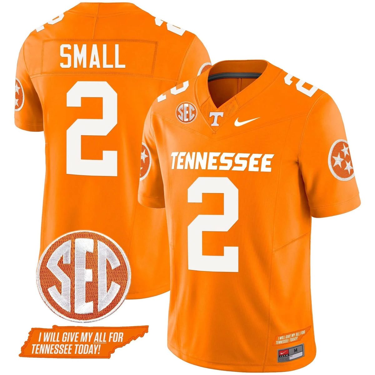 Personalized TV 2026 Vapor Limited Jersey V3 - Orange / Jabari Small Stitched