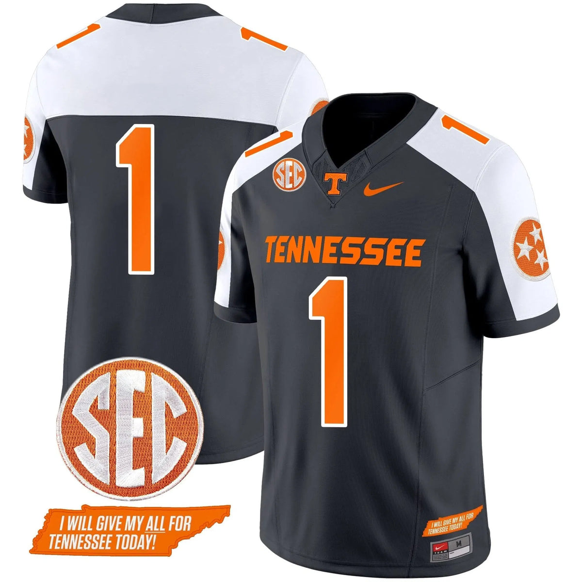 Personalized TV 2026 Vapor Limited Jersey V3 - Grey Alternate / #1 Team Stitched