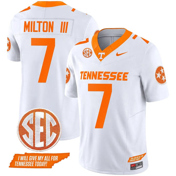 Personalized TV 2026 Vapor Limited Jersey V3 - White / Joe Milton III Stitched