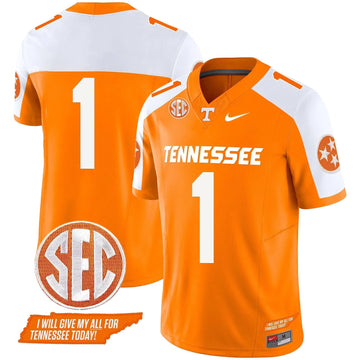 Personalized TV 2026 Vapor Limited Jersey V3 - Orange Alternate / #1 Team Stitched