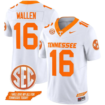 Personalized TV 2026 Vapor Limited Jersey V3 - White / Morgan Wallen Stitched