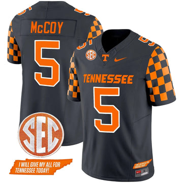Personalized TV 2026 Checkerboard Vapor Limited Jersey V2 - Smokey Grey / Bru McCoy Stitched