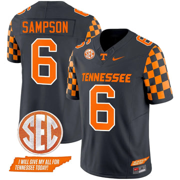 Personalized TV 2026 Checkerboard Vapor Limited Jersey V2 - Smokey Grey / Dylan Sampson Stitched