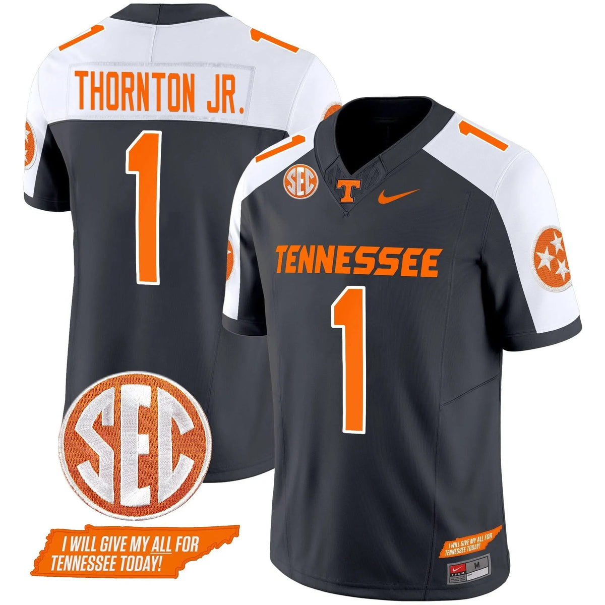 Personalized TV 2026 Checkerboard Vapor Limited Jersey V2 - Grey Alternate / Thornton Jr. Stitched