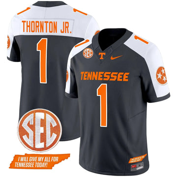 Personalized TV 2026 Checkerboard Vapor Limited Jersey V2 - Grey Alternate / Thornton Jr. Stitched