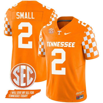 Personalized TV 2026 Checkerboard Vapor Limited Jersey V2 - Orange / Jabari Small Stitched